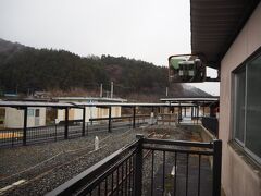 終点　柳津駅に到着。
かつては気仙沼駅まで続いていた鉄路は、東日本大震災で被災し、ここ柳津駅で途絶えた。