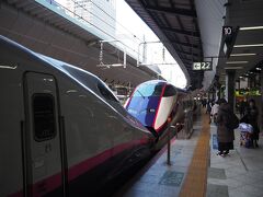 1月7日１３時前。東京駅
これから乗るやまびこ139号の車内整備待ち。
