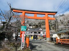 なんとか箱根神社入口に到着。