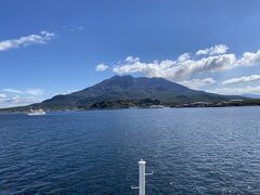 桜島、きれいに見えて感激。