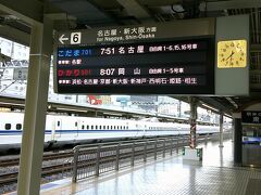 旅のはじまりは静岡駅から。
新幹線に乗車です。。