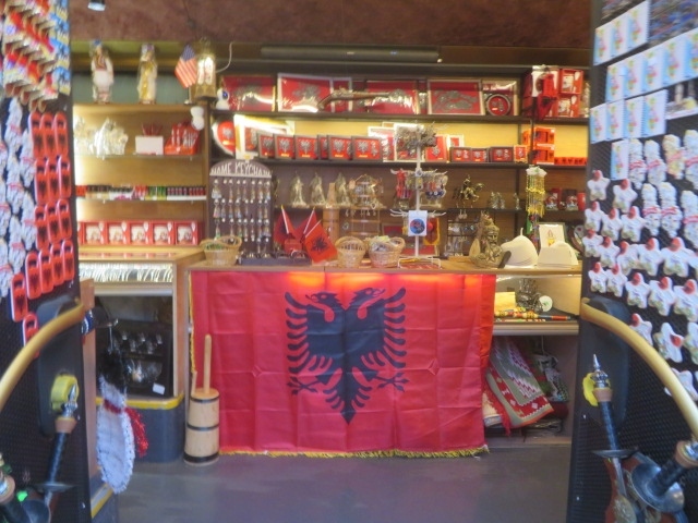 バスを利用したショップ内