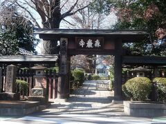 森巌寺山門．　この門は風情がある．　北澤八幡宮からすぐ近く．

最初に書いたように徳川家康の次男（但し正室の子でない）結城秀康の位牌所として建立され，徳川家とは縁あり．
