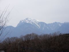 長坂駅から見えた甲斐駒ヶ岳