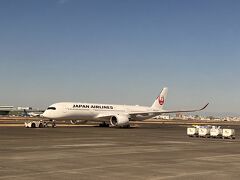 スポットインしたら隣のA350が動き出しました。