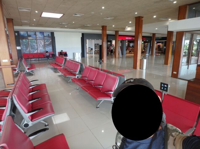 さて何をして時間を潰そうかな？。ラウンジはあったけど私の条件ではどうやっても入室できない。ならば待合室から航空機の撮影をと思ったけどトラフィックが少なすぎるし。