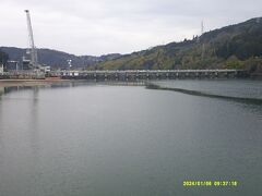 最後は落合ダムを眺めつつ…。