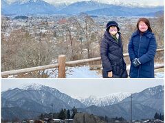 大町温泉郷とさよならです。
大町山岳博物館からの北アルプスの景色です♪
やはりここは絶景ポイントですね！