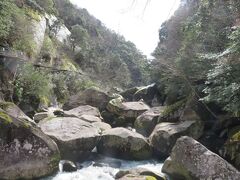 鬼の舌震・・・約2kmにわたるV字峡谷

絶景と奇石が渓谷美を織りなす　景勝地

黒雲母花崗岩地帯を　斐伊川の支流大馬木川の急流が長年にわたって侵食

また節理や甌穴によって作られた峡谷を　遊歩道に沿って散策できます

今回通行止め地区があり　宇根駐車場から清心亭まで　約2100m　通行止めの天狗橋は行かずに　ぐるっと1周してきました

国の名勝・天然記念物に指定

出雲国風土紀の「恋山」の記述の中に「ワニ（サメ）が美しい女神タマヒメに恋慕う」とあり　地名の由来になっています

ワニの恋ココロは叶わずとも　伝説に因んだ「舌震の恋吊橋」から続くバリアフリーの遊歩道は　恋人たちの聖地になっています

やや雪が残る遊歩道は　すべりそうになり大変でしたが　清らかに鳴り響く水音や時折感じるそよ風　鳥の鳴き声にココロ癒されます

ネーミングとは真逆に　恋しい気持ちになれるスポット