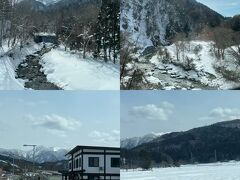 盛岡駅で分割されたこまち号は、在来線区間の田沢湖線に入り速度を落として運行します。

早春まだ積雪が多く残る岩手・秋田県境を越えていきました。