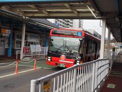 大船渡線BRTが入線。
BRT（バス・ラピッド・トランジット）に乗るのは初めてです。