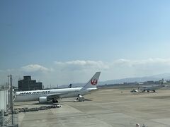 空港に到着。

同じ飛行機に大勢修学旅行の高校生がいたようで、その子達が椅子に座らず、壁沿いに立っていたので、待ちスペースの座席はがらがら、のんびり搭乗を待ちました。