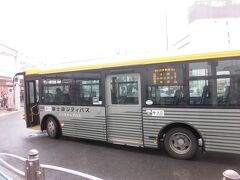 市内散策に使用したバスは、東海バスの他に、富士急シティバスと伊豆箱根バスがあります。写真は横ストライブが目立つ富士急シティバスです。
