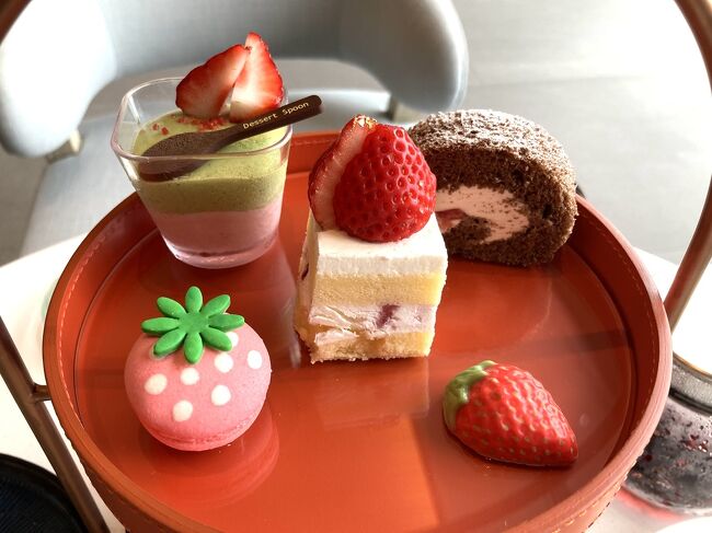 アフタヌーンティー上段。