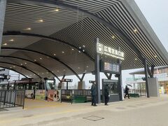 広電の駅。こっちのがフェリー乗り場により近い。