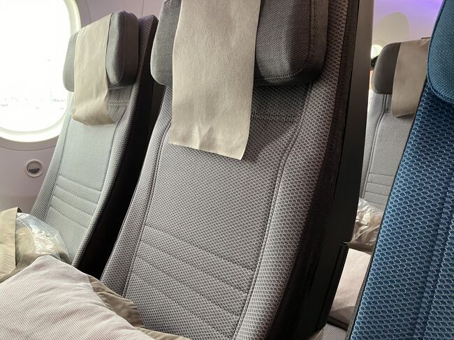 10:10 発のシンガポール航空に搭乗しました。<br />席は窓側。お隣は空席だったので、気兼ねすることなくトイレに行けます。<br />そして、3席を使って、フルフラットで睡眠を取ることもできて、ものすごく快適！