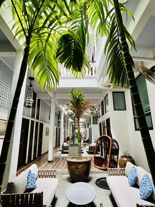 素敵な中庭でコーヒーだけ頂きました。<br />施設内に緑が多く、とてもリラックスした気持ちになり、落ち着きます。