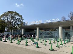 上野動物園にもたくさんの人が訪れていました。