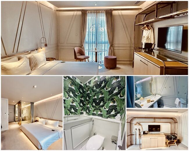 チェックインして直ぐ部屋に。<br />想像通り素敵なお部屋でした！！<br />この広さの割に嬉しいのが、トイレがシャワーと別なこと。<br />しかも、バナナの木柄のグリーンの壁紙が、南国風でおしゃれ！