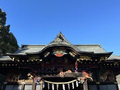 こちらは秩父神社。週末なので混んでおり、楽しみにしてた近所のジェラートは食べられず。