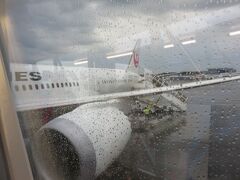 JAL機は定刻よりやや早くに
無事HELSINKIのヴァンター空港に着陸しました!!

現地は雨降りです。
