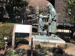 《乃木将軍と辻占売少年像》…乃木将軍と幼き頃の今越清三朗の銅像は東京の乃木神社にあります。