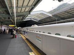 4分遅れで新神戸に到着。