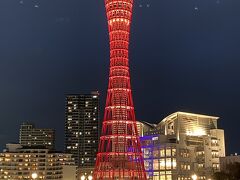 東京タワーと同じ赤色ですが、神戸の街や夜景に見事に溶け込んでいる感じがしました。