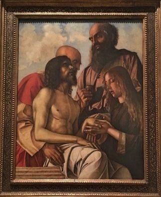 ベッリーニ、1471～74年   ▲「死せるキリストの哀悼」ヴァチカン博物館