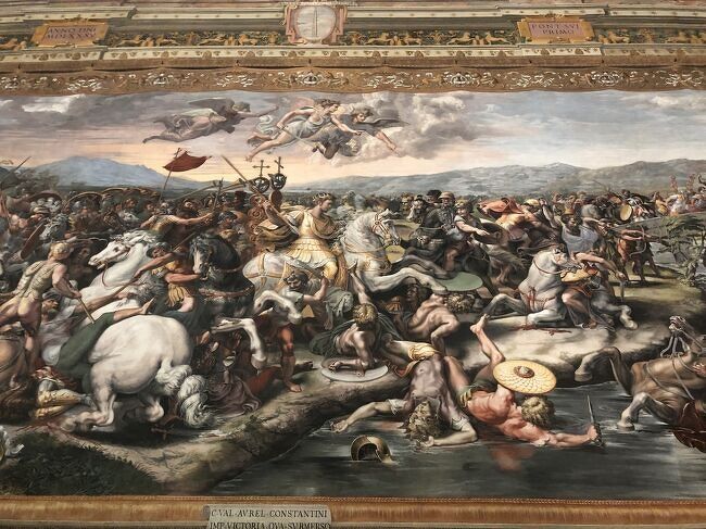 ラファエロ　▲「ミルウィウス橋の戦い」ラファアエロの間