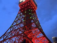 夕暮れ時で、東京タワーがとても素敵でした。