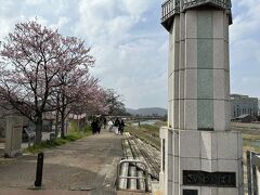 チェックアウト後、荷物をホテルに預け、
腹ごなし？に足羽川までお散歩することに

桜は咲き始めだったので、写真なし
河川敷にはキッチンカーや舞台が出来ていて賑わっていました