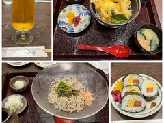 お昼は珍しい日本蕎麦のお店で。沖縄でお蕎麦のお店を探すのは難しいのに。昼食代11,000円。