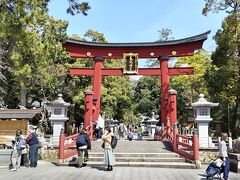 「気比神宮」に到着☆

駅からバスも走っているのですが、便数が少ないので歩いた方がいい場合もあります。
北陸新幹線のＣＭでも使われた鳥居前ですが、敦賀と言えばこの神宮です☆