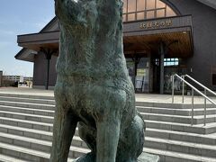 大館駅前にある秋田犬の里。
秋田犬が見ることができるそうなので入ってみましょう。
