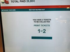 ジェノバ行きのチケットを購入しておきます