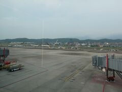 台北松山空港に到着