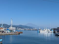 清水港から見える富士山

9時23分
静岡駅に到着。
レンタカーを借りて、さっそく清水港へ向かいます。

10時40分
エスパルドリームプラザにやってきました。
富士山がうっすら見えています。