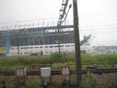 雨が激しくなる中、鳥栖駅で鹿児島本線に合流。
駅前不動産スタジアム、いつかJ1リーグの観戦で訪れたいです。