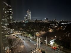 『ハイアット リージェンシー 東京』のスイートルームからの
夜景の写真。