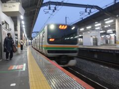 赤羽駅05時23分発高崎行の電車に乗車して