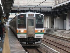 07時26分 吾妻線で高崎駅を出発