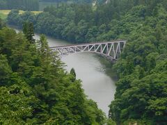 こちらが，「第一只見川橋梁」．電車が通っていれば良かったですが・・・