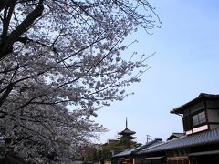 石畳の沿道から
八坂の塔（法観寺）を望む

京都の代表的景観です。

徒歩約20分