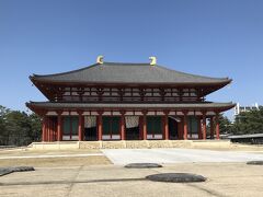 中金堂。

興福寺伽藍の中心になる最も重要な建物で、寺伝では創建者を当時の日本の律令制度をまとめ、藤原氏の栄光の基礎を築いた藤原不比等(ふひと)とされているそう。
創建より６回の焼失・再建を繰り返していた。文政２年（1819）、町屋の寄進により規模を縮小した「仮堂」を再建されたが、老朽化が進んだため、平成12年(2000)に解体、発掘調査等を経て、再建に着手され、平成30年(2018)に再建落慶を迎え復元された。

