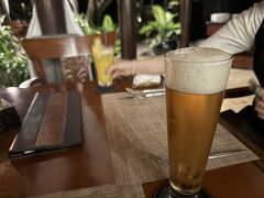 初日はアヤナリゾートホテルにあるレストラン「パディ」でインドネシア料理を食べました。

ビンタンビール。
Rp.100K（別途、税・サービス料20%）
日本円で約1200円なのでお高いです。（街中ではRp.30K～50Kで飲めます）

日本のビールと同じ、ピルスナーなので癖とかなく、とても美味しい！！
ビンタンビールが美味しいのは本当だった。