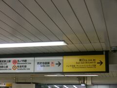 山手線で池袋駅まで来て中央改札を出ると、この案内板があり西武池袋線の方へ。