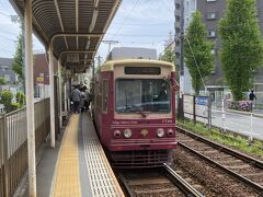 35分ほどで熊野前停留場に到着。
車内は大変混雑していました。