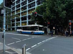 シドニーも悪天候でシドニー空港を前に旋回飛行して時間待ち。1時間遅れで20時半ごろ着陸。この写真は翌朝の物ですが、国際線ターミナルから４２０番バスで終点のマスコットまで移動。
ホテルは徒歩3分ほど。