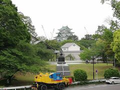 名古屋城が見えました。
名古屋駅から徒歩15分位のイメージでしたが、
40分と意外と遠かったんですね。